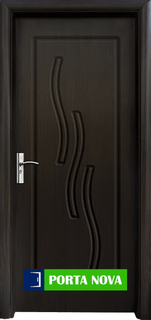 Интериорна HDF врата модел 014-P, цвят Венге