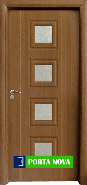 Интериорна HDF врата модел 021, цвят Златен дъб