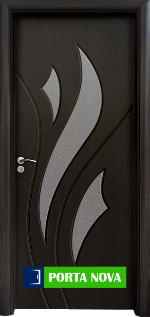 Интериорна HDF врата модел 033, цвят Венге