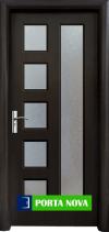 Интериорна HDF врата модел 048, цвят Венге