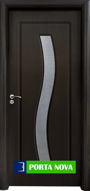 Интериорна HDF врата модел 066, цвят Венге
