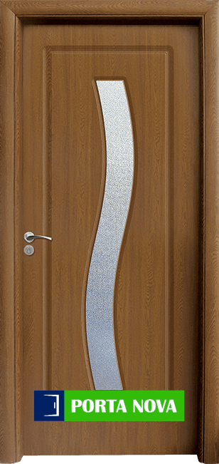 Интериорна HDF врата модел 066, цвят Златен дъб