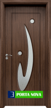 Интериорна HDF врата модел 070, цвят Орех