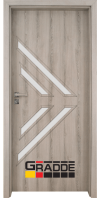 Вътрешна врата на серия Gradde модел Paragon Glas 3.4 в цвят Ясен Вералинга
