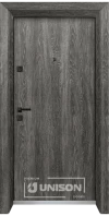 Входна врата Унисон Оптима 4500, цвят Сив Ясен